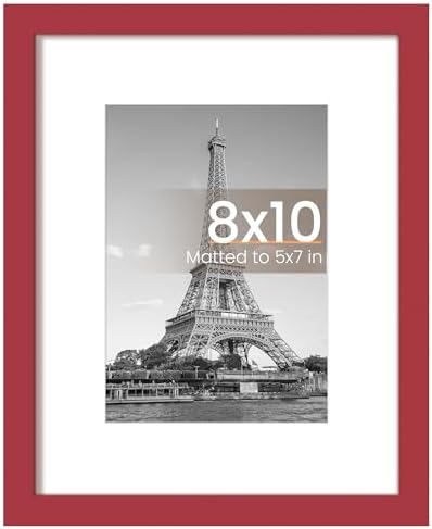 upsimples 11x14 Picture Frame  Display Pictures 8x10 with Mat or 11x14 Without Mat  Wall Hanging Photo Frame  Black  1 Pack