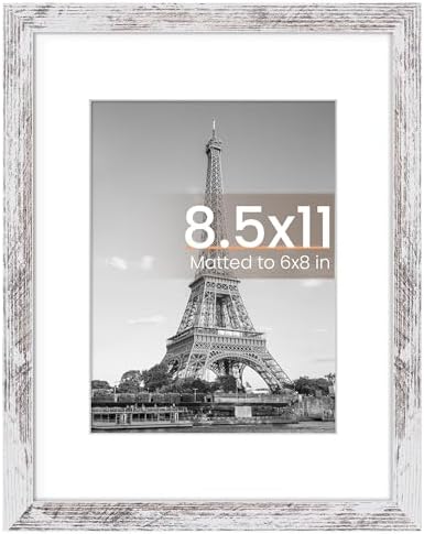 upsimples 11x14 Picture Frame  Display Pictures 8x10 with Mat or 11x14 Without Mat  Wall Hanging Photo Frame  Black  1 Pack