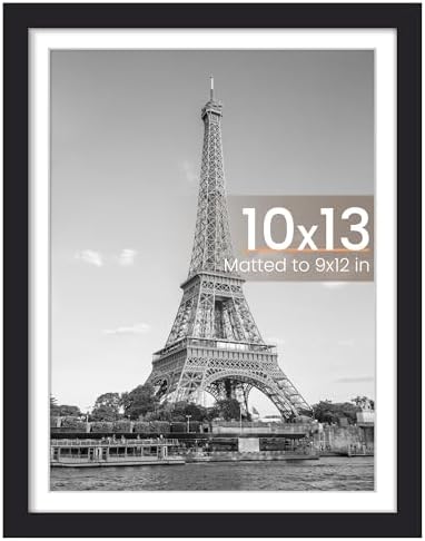 upsimples 11x14 Picture Frame  Display Pictures 8x10 with Mat or 11x14 Without Mat  Wall Hanging Photo Frame  Black  1 Pack