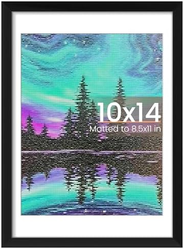 upsimples 11x14 Picture Frame  Display Pictures 8x10 with Mat or 11x14 Without Mat  Wall Hanging Photo Frame  Black  1 Pack
