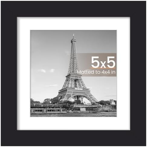 upsimples 11x14 Picture Frame  Display Pictures 8x10 with Mat or 11x14 Without Mat  Wall Hanging Photo Frame  Black  1 Pack