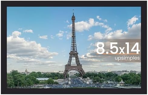 upsimples 11x14 Picture Frame  Display Pictures 8x10 with Mat or 11x14 Without Mat  Wall Hanging Photo Frame  Black  1 Pack
