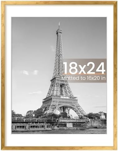 upsimples 11x14 Picture Frame  Display Pictures 8x10 with Mat or 11x14 Without Mat  Wall Hanging Photo Frame  Black  1 Pack