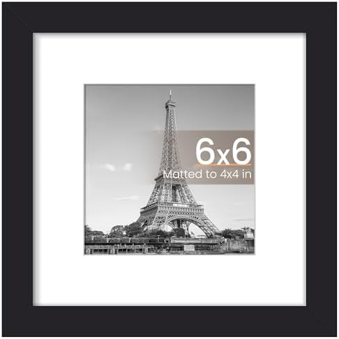 upsimples 11x14 Picture Frame  Display Pictures 8x10 with Mat or 11x14 Without Mat  Wall Hanging Photo Frame  Black  1 Pack