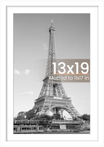 upsimples 11x14 Picture Frame  Display Pictures 8x10 with Mat or 11x14 Without Mat  Wall Hanging Photo Frame  Black  1 Pack