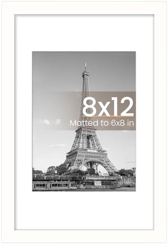 upsimples 11x14 Picture Frame  Display Pictures 8x10 with Mat or 11x14 Without Mat  Wall Hanging Photo Frame  Black  1 Pack