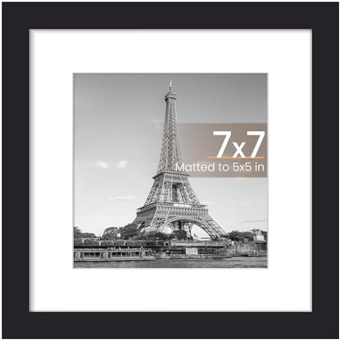 upsimples 11x14 Picture Frame  Display Pictures 8x10 with Mat or 11x14 Without Mat  Wall Hanging Photo Frame  Black  1 Pack