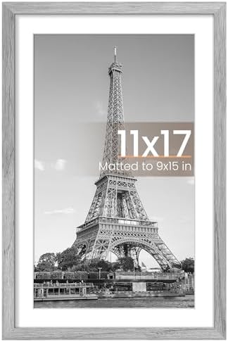 upsimples 11x14 Picture Frame  Display Pictures 8x10 with Mat or 11x14 Without Mat  Wall Hanging Photo Frame  Black  1 Pack