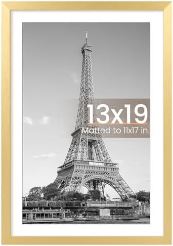 upsimples 11x14 Picture Frame  Display Pictures 8x10 with Mat or 11x14 Without Mat  Wall Hanging Photo Frame  Black  1 Pack