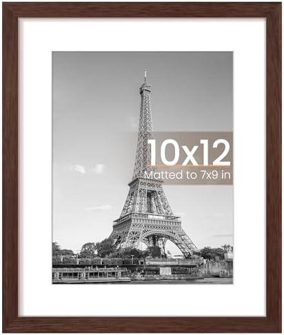 upsimples 11x14 Picture Frame  Display Pictures 8x10 with Mat or 11x14 Without Mat  Wall Hanging Photo Frame  Black  1 Pack
