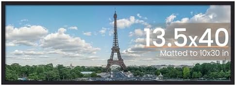 upsimples 11x14 Picture Frame  Display Pictures 8x10 with Mat or 11x14 Without Mat  Wall Hanging Photo Frame  Black  1 Pack