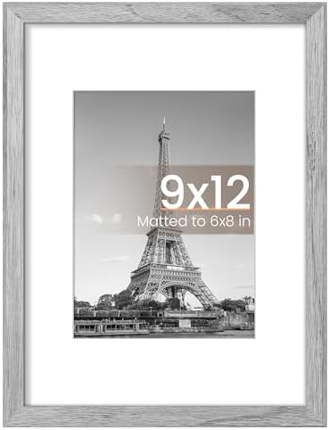 upsimples 11x14 Picture Frame  Display Pictures 8x10 with Mat or 11x14 Without Mat  Wall Hanging Photo Frame  Black  1 Pack