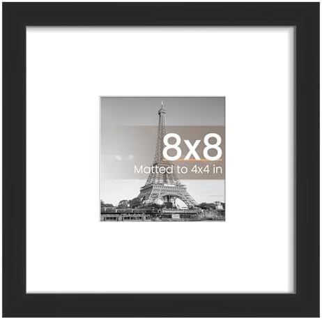 upsimples 11x14 Picture Frame  Display Pictures 8x10 with Mat or 11x14 Without Mat  Wall Hanging Photo Frame  Black  1 Pack